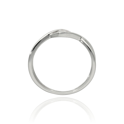 Fehér arany gyűrű 52-es méret (B49357)